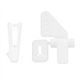 Kit de klaxon de commande, angle de gouvernail KT à 4 trous avec axes de chape de 1 mm pour avion RC