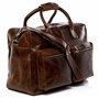 SID & VAIN sac bandoulière ordinateur BRIGHTON cuir véritable | sacoche porte-document en bandoulière XL grand homme marron | sa