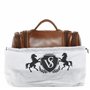 SID & VAIN Trousse de Toilette Dexter Cuir véritable | nécessaire de Voyage Grand Homme Marron | Trousse de Maquillage Fait à la