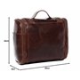 SID & VAIN Trousse de Toilette Dexter Cuir véritable | nécessaire de Voyage Grand Homme Marron | Trousse de Maquillage Fait à la