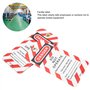 Étiquette de verrouillage 10PCS, étiquette de danger Étiquette avant et arrière Avertissement de sécurité Bonne isolation Averti