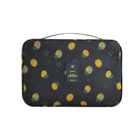 Trousse de toilette pliable à suspendre - Trousse de maquillage de grande capacité - Trousse de toilette - Trousse de rasage - O