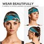 Bandeau d'exercice élastique pour homme et femme - Évacuation de l'humidité - Athlétique pour la course à pied, l'entraînement, 