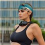 Bandeau d'exercice élastique pour homme et femme - Évacuation de l'humidité - Athlétique pour la course à pied, l'entraînement, 