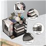 Organiseur de Bureau avec Porte-fichiers, Organiseur de Bureau à 4 Niveaux avec tiroir et Porte-Stylo, organiseurs de Bureau en 