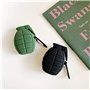 LEWOTE en Silicone Airpods Couverture Mignonne Drôle Compatible pour Apple Airpods 1 et 2 [Série Cool Play] (Grenade Verte de l'