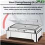 forplubossmmp Chauffe-Plats Électrique avec Écran Tactile, Chauffe-Plats Commerciaux pour Buffet, Ensemble De Buffet pour Réchau