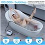 Tapis De Bain De Massage à Domicile - Réglage à 9 Vitesses, Tapis De Bain Antidérapant Avec Oreiller Gonflable Et Télécommande, 
