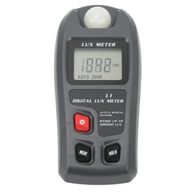 Compteur de Lumière Numérique Testeur D'éclairement Luxmètre Illuminomètre Arrêt Automatique Affichage LCD pour Plantes LED Lumi