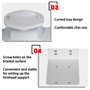 Repose-Menton, Support Frontal, Accessoires D'optométrie, Support de Menton de Levage avec Bouton de Réglage, éQuipement D'Optom