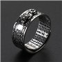 FUKAJOMFEN Bague de transfert de fortune pour homme Pixiu S Bague Feng Shui Amulette Richesse Porte chance ouverte réglable Bijo
