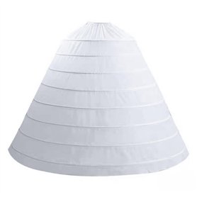 Femmes Crinoline Jupon 8 Jupe cerce Une Ligne de glissadeur de Plancher la Longueur du Sol pour Robe Bal Robe mariée en Demi-Gli