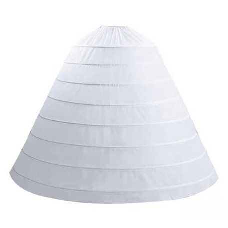 Femmes Crinoline Jupon 8 Jupe cerce Une Ligne de glissadeur de Plancher la Longueur du Sol pour Robe Bal Robe mariée en Demi-Gli