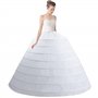 Femmes Crinoline Jupon 8 Jupe cerce Une Ligne de glissadeur de Plancher la Longueur du Sol pour Robe Bal Robe mariée en Demi-Gli