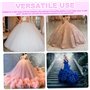 Femmes Crinoline Jupon 8 Jupe cerce Une Ligne de glissadeur de Plancher la Longueur du Sol pour Robe Bal Robe mariée en Demi-Gli