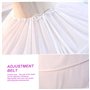 Femmes Crinoline Jupon 8 Jupe cerce Une Ligne de glissadeur de Plancher la Longueur du Sol pour Robe Bal Robe mariée en Demi-Gli