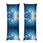 Blue Ocean Lot de 1 taie d'oreiller avec fermeture éclair Motif poissons sous-marins 50