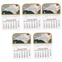 5pcs Mini Calendrier 2025