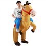 Costume gonflable pour cow-boy adulte drôle de dessin animé mignon houx avec un ventilateur et une batterie portable résistant a
