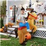 Costume gonflable pour cow-boy adulte drôle de dessin animé mignon houx avec un ventilateur et une batterie portable résistant a