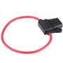 Porte fusible de voiture , DC 12V 40A Porte fusible à lame automatique résistant à l'humidité Porte fusible en ligne à lame stan