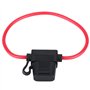 Porte fusible de voiture , DC 12V 40A Porte fusible à lame automatique résistant à l'humidité Porte fusible en ligne à lame stan