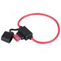 Porte fusible de voiture , DC 12V 40A Porte fusible à lame automatique résistant à l'humidité Porte fusible en ligne à lame stan