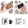 Morain Microscope universel 30x avec lumière LED pour lentille macro pour téléphone portable et appareil photo