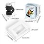 Morain Microscope universel 30x avec lumière LED pour lentille macro pour téléphone portable et appareil photo