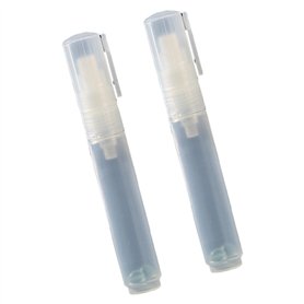 Morain Lot de 2 marqueurs vides à pointe plate de 8 mm pour peinture acrylique - Marqueur vide rechargeable pour l'école