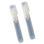 Morain Lot de 2 marqueurs vides à pointe plate de 8 mm pour peinture acrylique - Marqueur vide rechargeable pour l'école