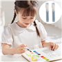 Morain Lot de 2 marqueurs vides à pointe plate de 8 mm pour peinture acrylique - Marqueur vide rechargeable pour l'école