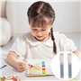 Morain Lot de 2 marqueurs vides à pointe plate de 8 mm pour peinture acrylique - Marqueur vide rechargeable pour l'école