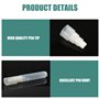 Morain Lot de 2 marqueurs vides à pointe plate de 8 mm pour peinture acrylique - Marqueur vide rechargeable pour l'école