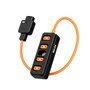 Morain Câble d'alimentation D Tap mâle vers 4 femelles pour appareil photo distributeur d'alimentation de batterie avec rotation