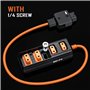 Morain Câble d'alimentation D Tap mâle vers 4 femelles pour appareil photo distributeur d'alimentation de batterie avec rotation