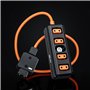 Morain Câble d'alimentation D Tap mâle vers 4 femelles pour appareil photo distributeur d'alimentation de batterie avec rotation