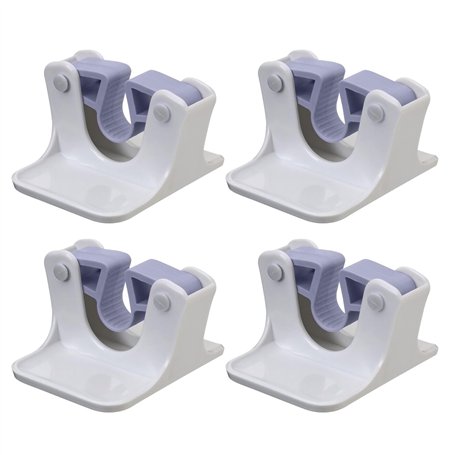 Morain Lot de 4 supports muraux adhésifs pour balai à franges