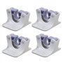 Morain Lot de 4 supports muraux adhésifs pour balai à franges