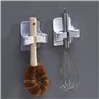 Morain Lot de 4 supports muraux adhésifs pour balai à franges
