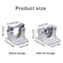 Morain Lot de 4 supports muraux adhésifs pour balai à franges