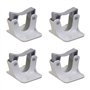 Morain Lot de 4 supports muraux adhésifs pour balai à franges