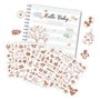 Morain Livre de souvenirs pour bébé avec autocollant pour bébé garçon ou fille de première année Journal de scrapbooking