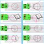 Morain Lot de 10 lentilles optiques triangulaires semi-circulaires rectangulaires concaves biconvexes légères pour enseignement 