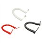 JSGHGDF Câble de combiné téléphonique à quatre conducteurs en spirale - Noir et blanc - Bouclé, blanc, M