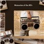 HUMNZR Cassette Boombox, MagnéTophone à Cassette, Radio Et Enregistreur RéTro avec Am/Fm/Sw1/Sw2, Haut-Parleur IntéGré, Prise en