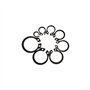 KSeSii 500 pièces M5 à M20 acier inoxydable noir 65mn arbre portant pince de retenue anneau élastique C Type circlip externe ass