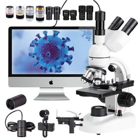 Microscope à lumière composée Professionnel 5000X avec oculaire électronique