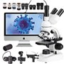 Microscope à lumière composée Professionnel 5000X avec oculaire électronique