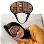 Masque de sommeil pour les yeux en soie avec sangle élastique super douce pour les yeux, bibliothèque, bibliothèque, bandeau occ